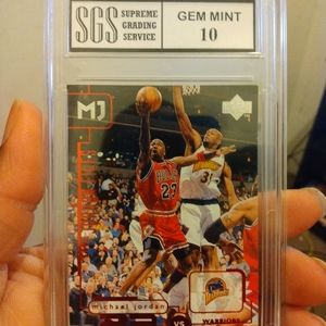 Legendary Michael Jordan upper Deck card mint 10